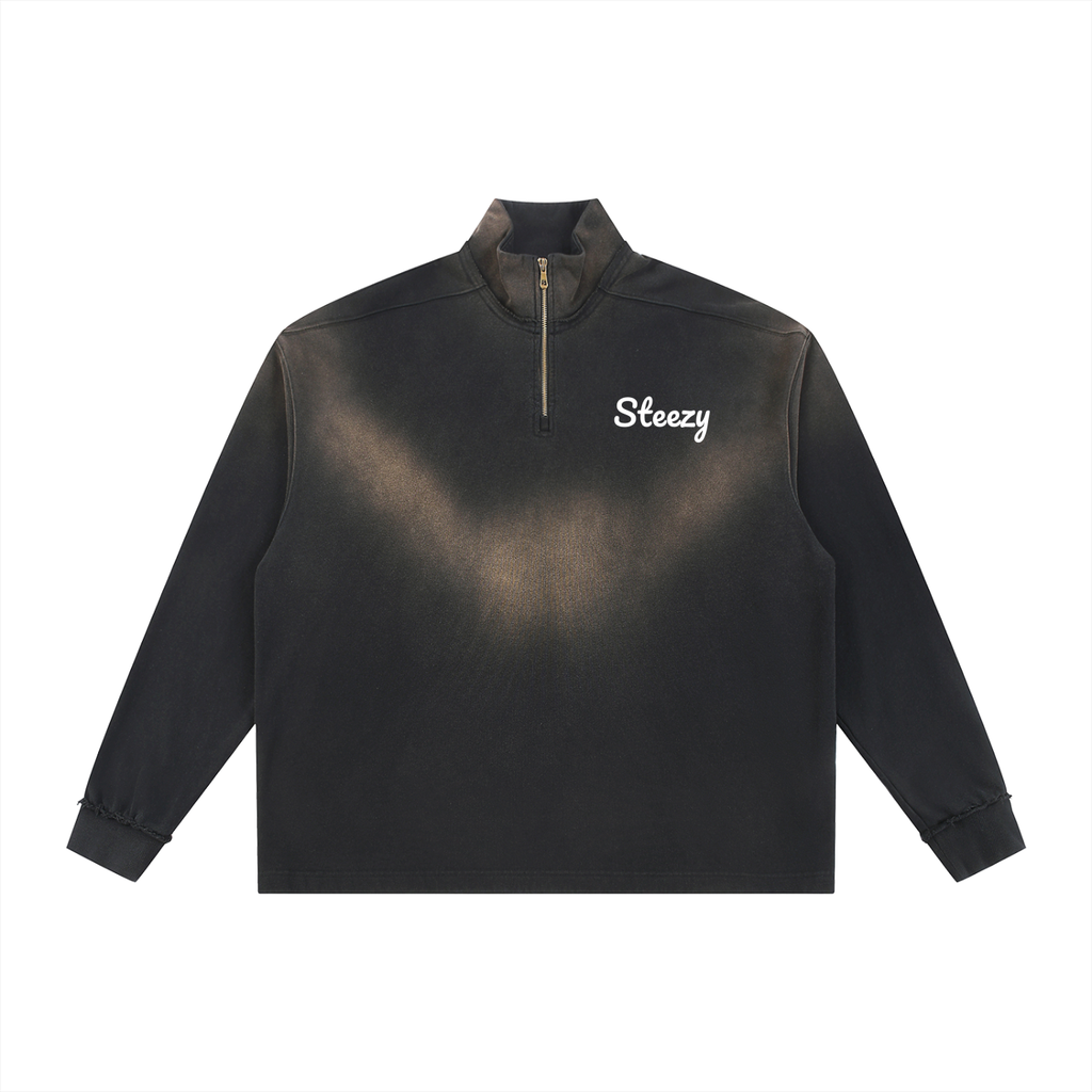 Steezy matcha quarter zip