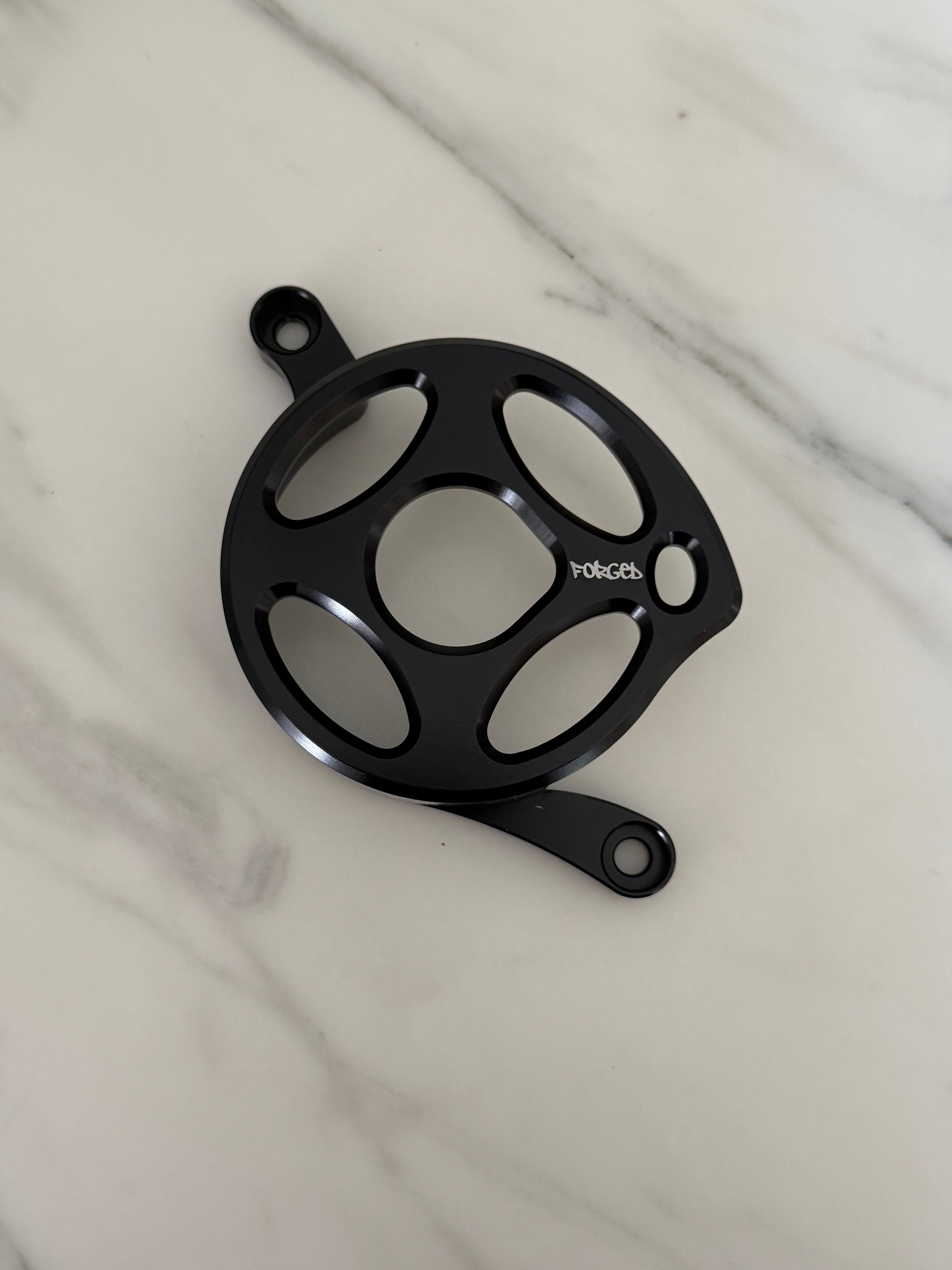 Surron Light Bee X (LBX) Metal Motor Cover | CNC Upgrade Replacement (Black & Chrome)