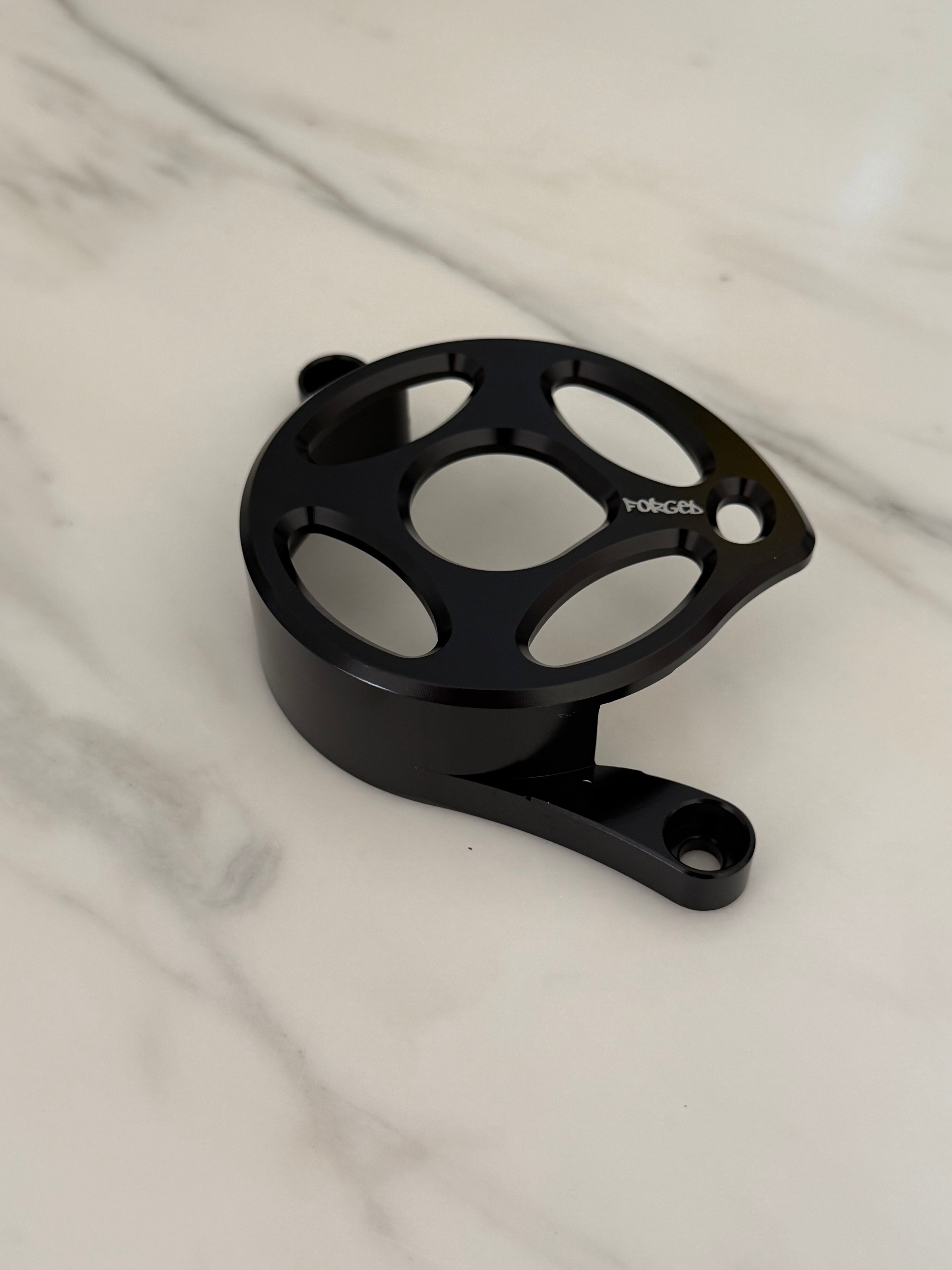 Surron Light Bee X (LBX) Metal Motor Cover | CNC Upgrade Replacement (Black & Chrome)